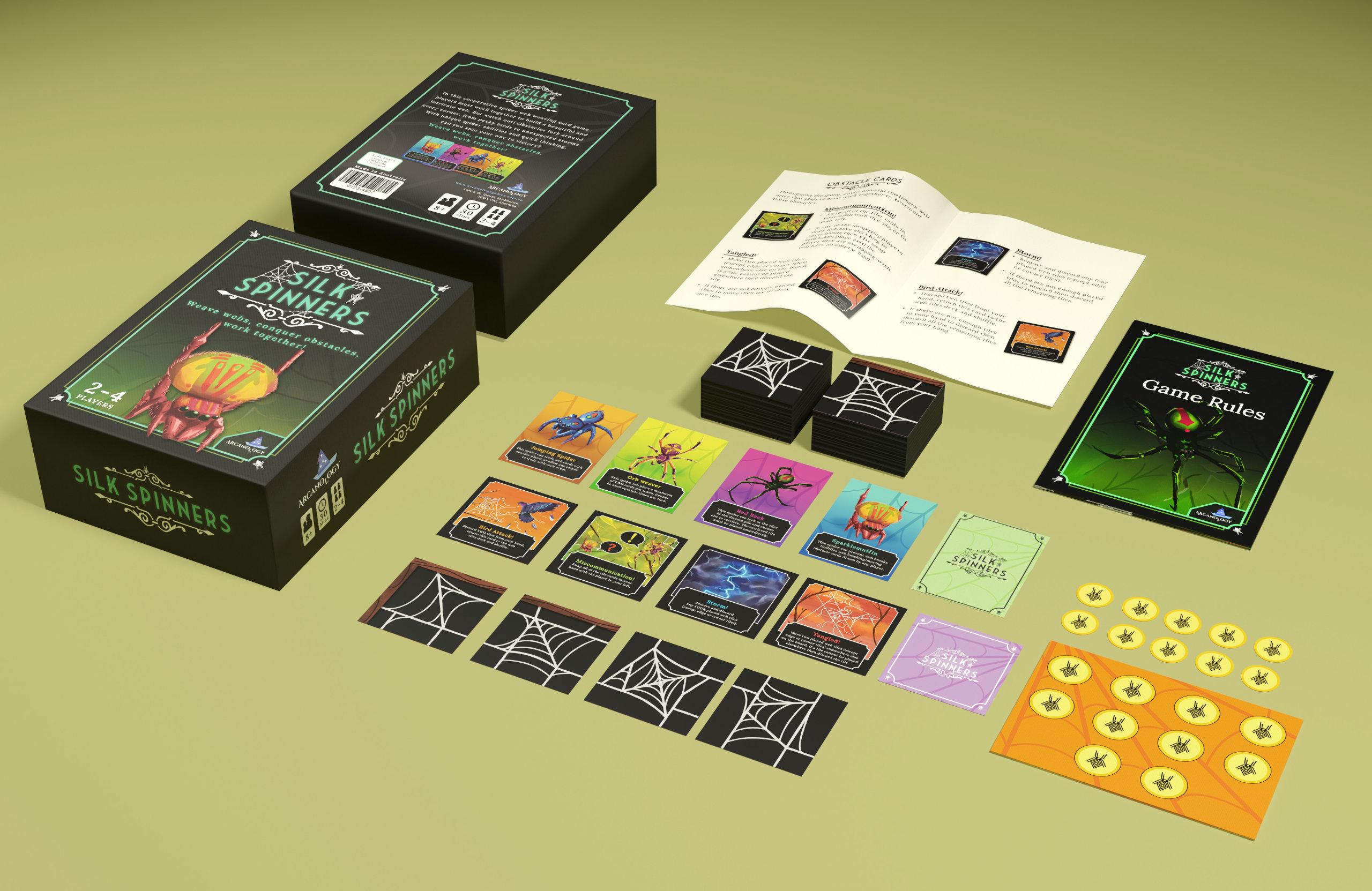 Silk Spinners Board Game Artwork 6