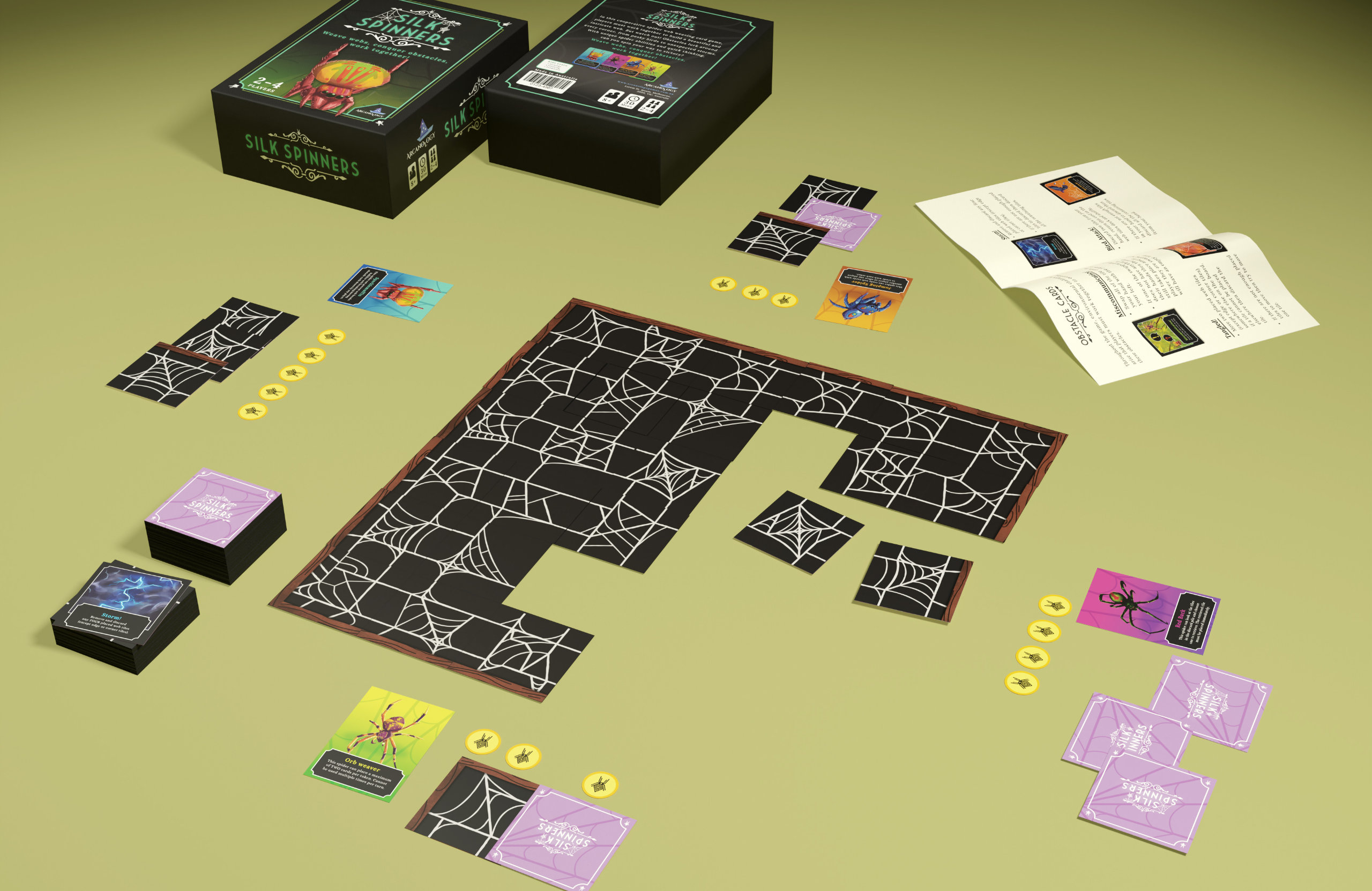 Silk Spinners Board Game Artwork 7